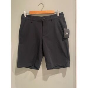 Under Armour Mens UA Tech Shorts Black Size 30 10 inch Inseam Golf Athletic